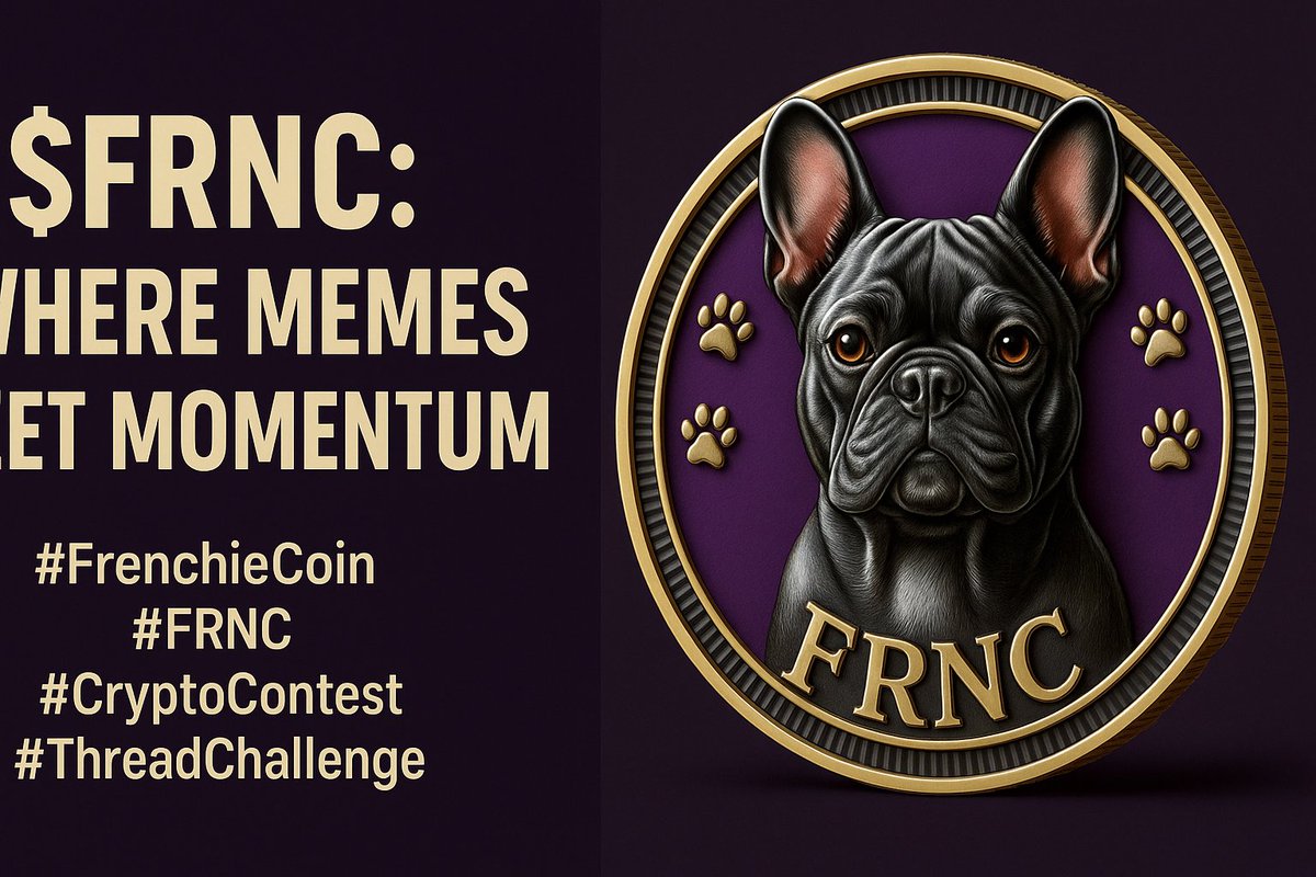 Anonymeme10430's tweet photo. No copy-paste hype.
$FRNC is carving its lane โ memes, contests, collabs, and real community vibes.
Tired of soulless coins? Frenchieโs fun, early, and built different.
Memes or mission โ youโre home here.
Welcome to the culture.
#FRNC #FrenchieCoin #ThreadChallenge https://t.co/jZl7XI5S1A