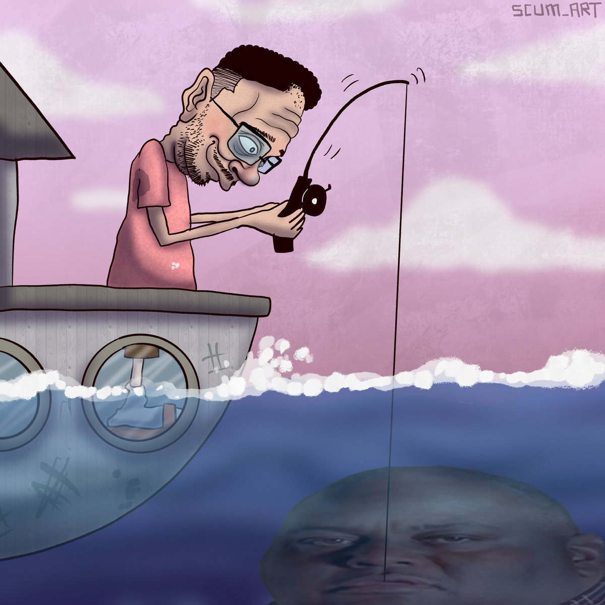 The fish busy