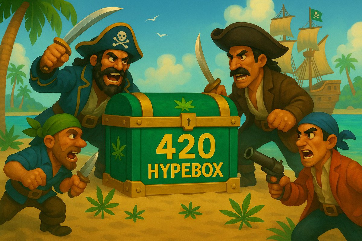 The 420 HYPEBOX has been released on the Factions: Pirate Realm! 🏴‍☠️

To celebrate, we're giving away the following:
🍃 6x 420 HYPEBOX 
🍃 3x 420 HYPEBOX
🪙 3,500x GOLD

Follow, Retweet, and Like for a chance to win! 💚
