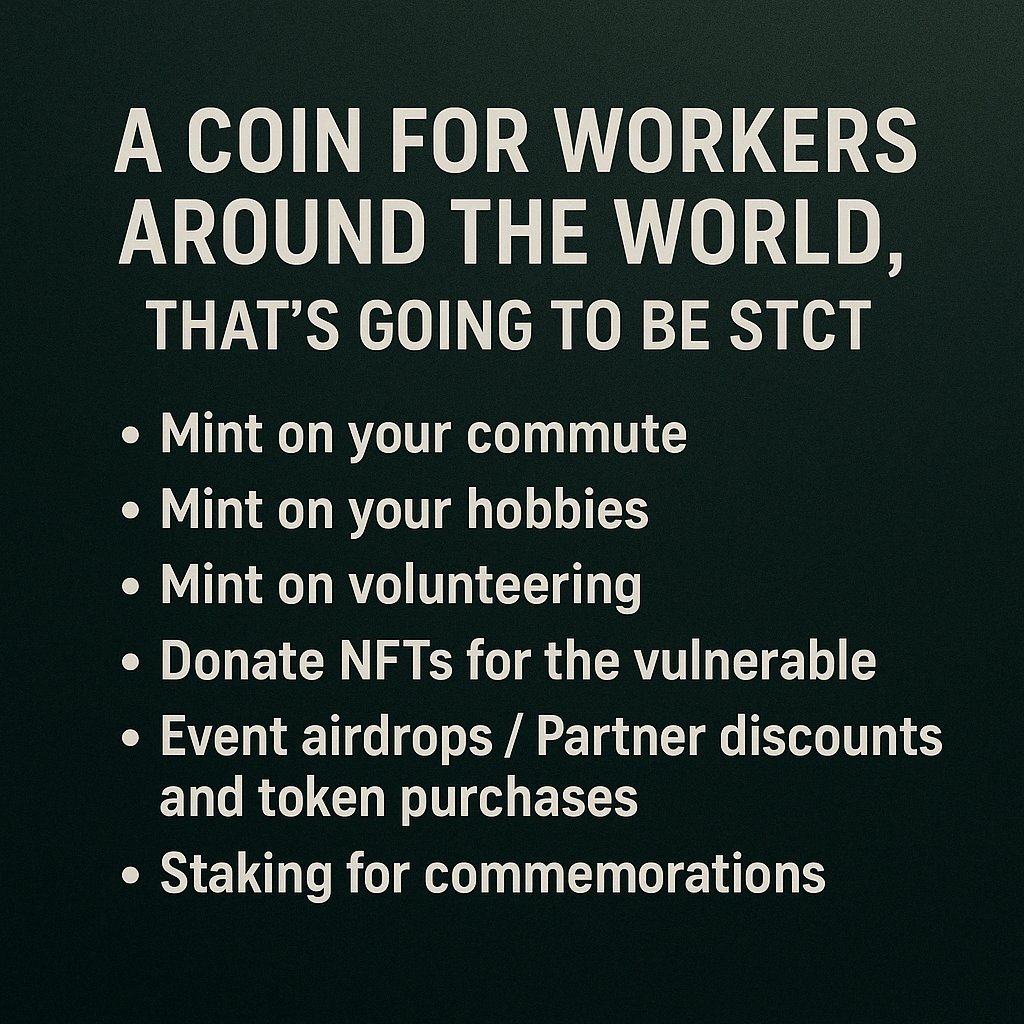 SWEATCOST's tweet photo. https://t.co/BSqWf0yjxW

A coin for all workers, this will be a revolution. Check out the pre-order before DEX listing. It will be an essential innovation in our daily lives. https://t.co/oq2UZ3SZcc
