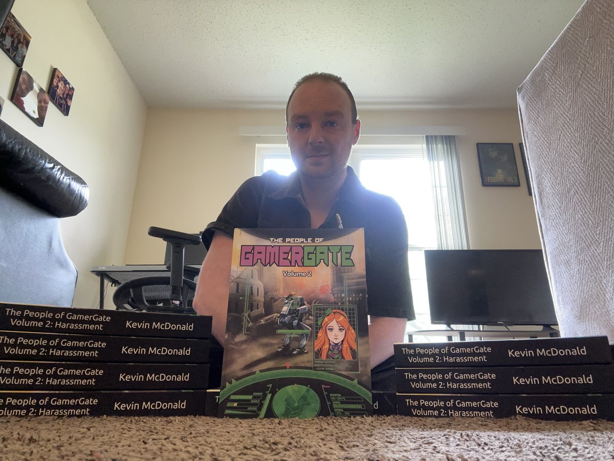 TachyonBlu's tweet photo. So happy to report that @GamerGateSeries Volume 2 hardcovers have arrived for Kickstarter backers!! Volumes 1+2 are also available on Amazon! #gamergate https://t.co/Z4k2PR8mDc