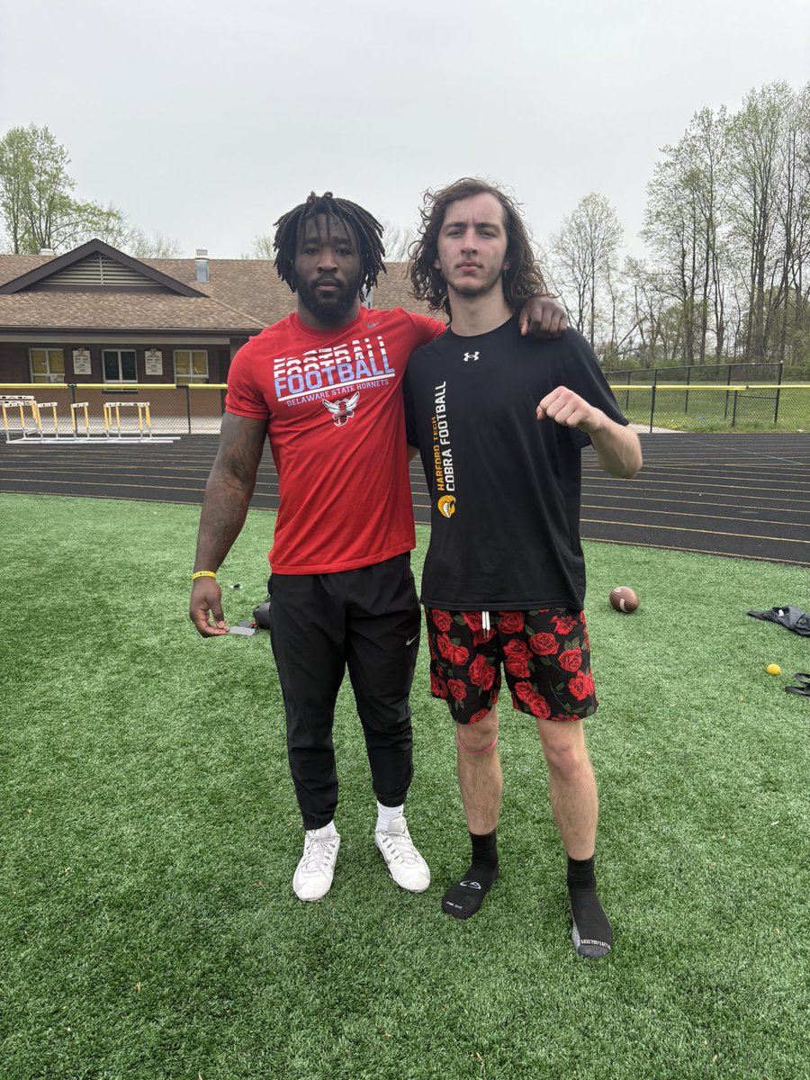 Brian Vickers (@brianvickers88) on Twitter photo Started Easter morning off right. Had a blast training with my guy. The legend, <a href="/CharlesBrownJr0/">Debo</a>. Thank you again, Canβt wait for whatβs next. Only way is up.
#AGTG #HeIsRisen
<a href="/HTCobraFootball/">Harford Tech Football</a> <a href="/Ross_Ratliff/">Ross Ratliff</a> <a href="/kdubb121/">Coach Kenny Williams</a> <a href="/CPiercy4/">Coach Dale Piercy</a> Started Easter morning off right. Had a blast training with my guy. The legend, <a href="/CharlesBrownJr0/">Debo</a>. Thank you again, Canβt wait for whatβs next. Only way is up.
#AGTG #HeIsRisen
<a href="/HTCobraFootball/">Harford Tech Football</a> <a href="/Ross_Ratliff/">Ross Ratliff</a> <a href="/kdubb121/">Coach Kenny Williams</a> <a href="/CPiercy4/">Coach Dale Piercy</a>