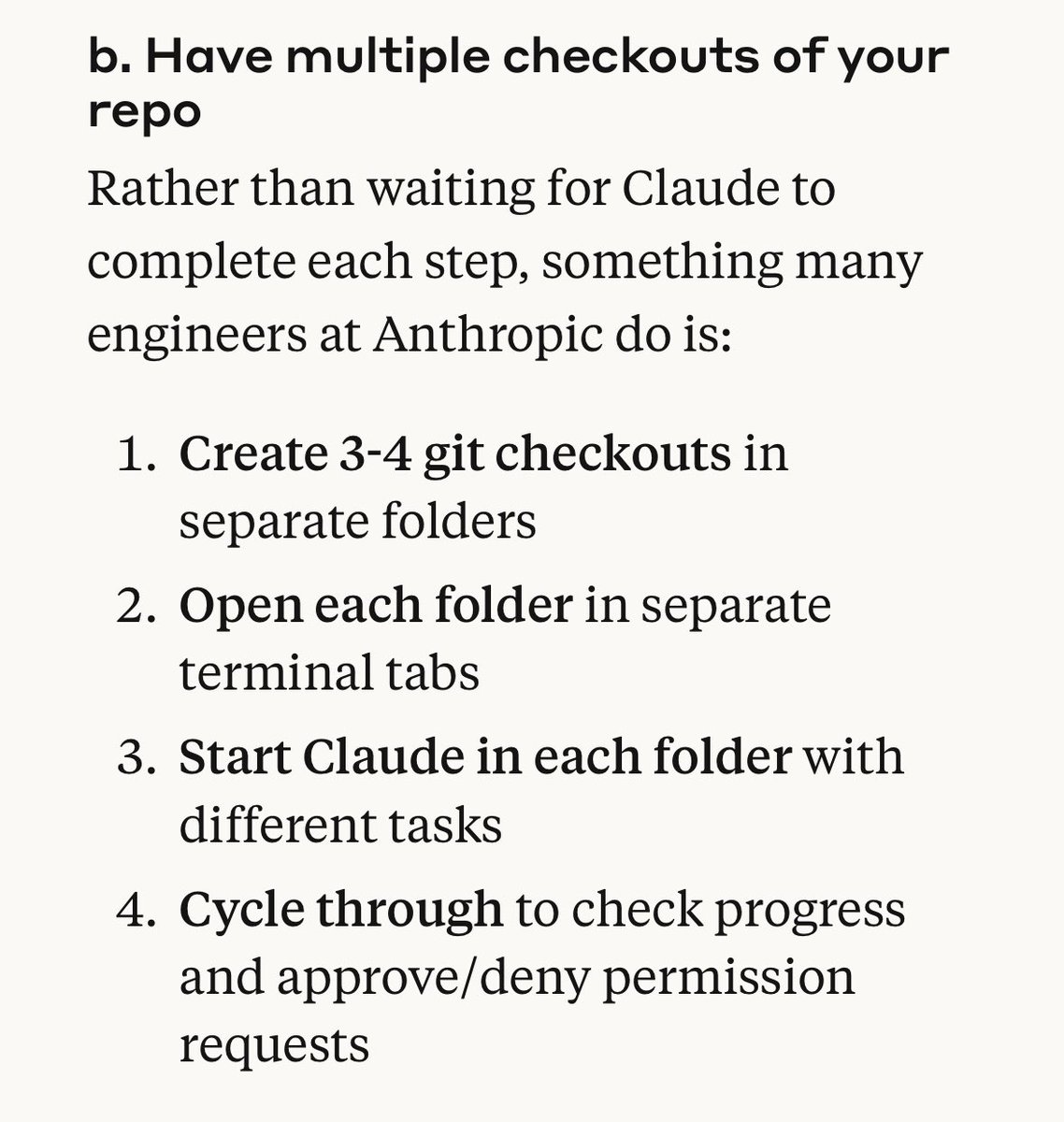 deedydas's tweet image. It&apos;s not enough to build software with AI, you need to be a 10x AI software engineer.

All the best teams are parallelizing their AI software use and churning out 25-50 meaningful commits / engineer / day.

The Claude Code best practices guide is an absolute goldmine of tips