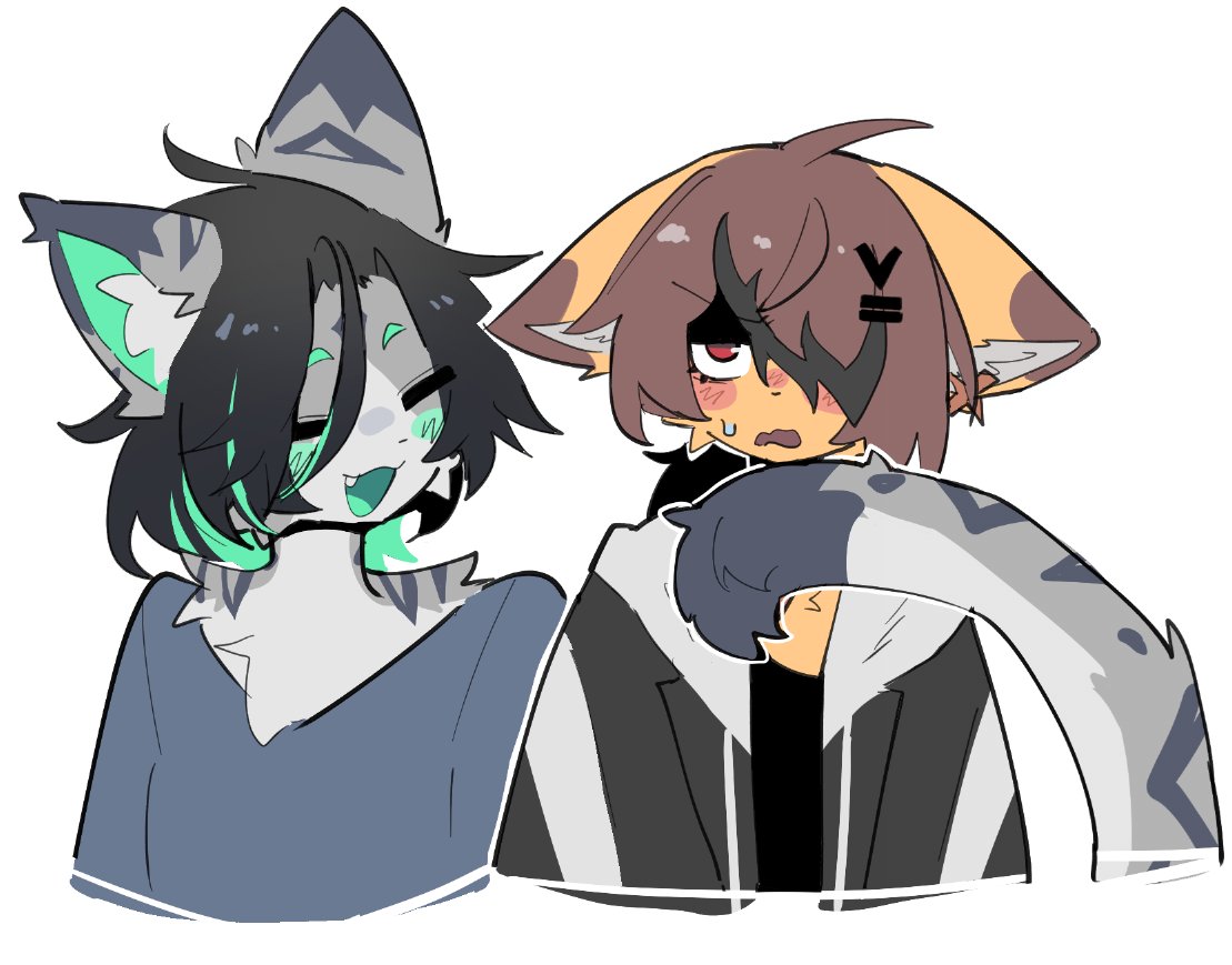 flirtatious roommate

i played too much hollow knight so ehh have these doods