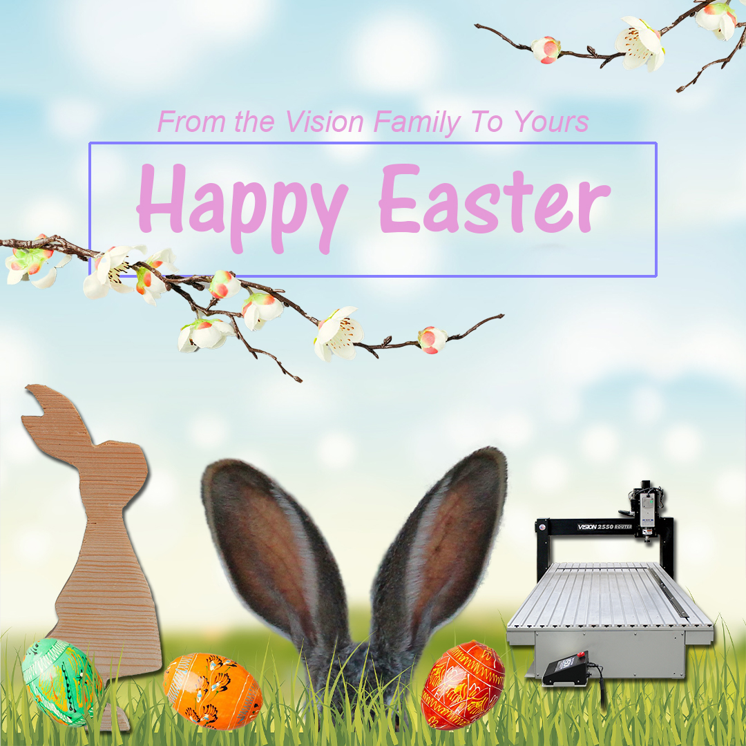From the Vision family to yours, Happy Easter!

#visionengravers #visionrouters #cnc #cncrouter #engraving #easter #happyeaster #madeinusa #madewithvision
