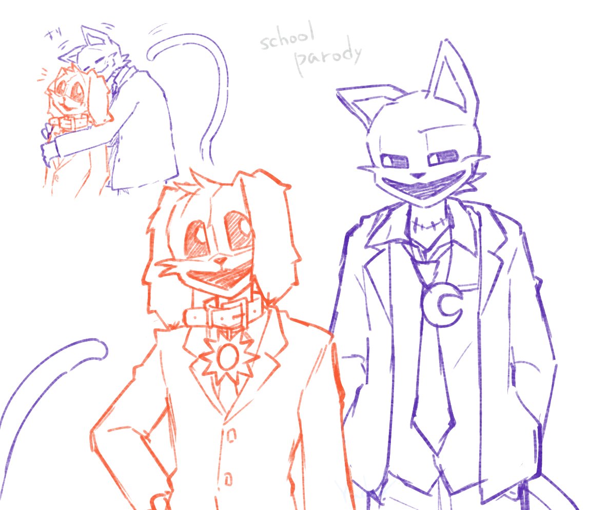 ナプデイらくがき（random doodles） #Catnapxdogday #napday