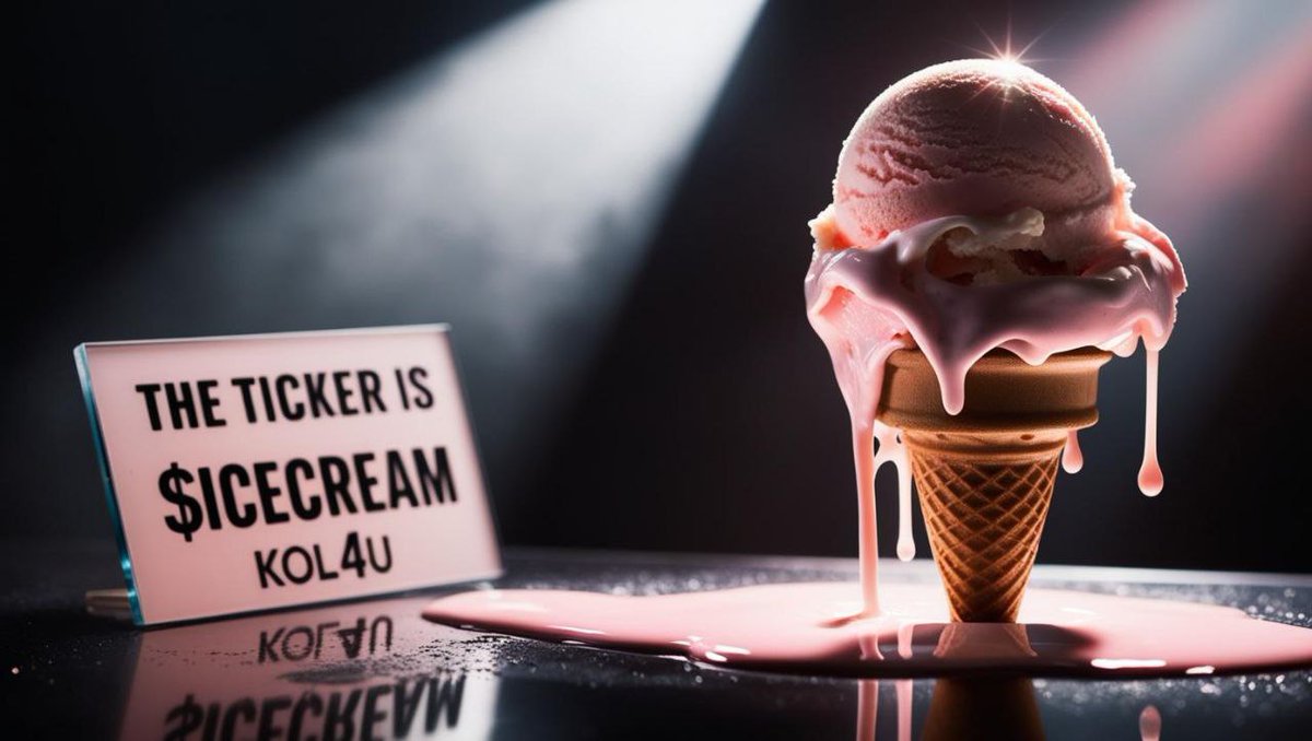 Waseemkhoj6053's tweet photo. The ticker is $ICECREAM DeFi and AI, your starship to DeFi riches. $ICECREAM’s AI navigates cosmic yields. Captain your wealth to new frontiers!  #ICECREAM #CryptoCaptain #DeFiStars https://t.co/uoa321R2JI