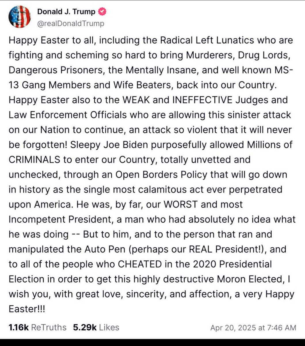 I do not possess the intellectual or spiritual capacity to understand how America, which has spent 4 years losing its shit over Joe Biden's mental fitness, sees absolutely nothing wrong with this.
Please, tell me, what the hell am I missing?