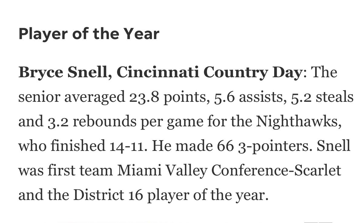 CCDS_Sports's tweet photo. The Cincinnati Enquirer All-City Basketball awards were announced this weekend. Congrats to Bryce Snell, Elijah Guttman, and Nicole Hardesty on earning all-city. 

Bryce Snell - Player of the Year

Elijah Guttman - 2nd Team

Nicole Hardesty - Honorable Mention https://t.co/vG4AOj4pKC
