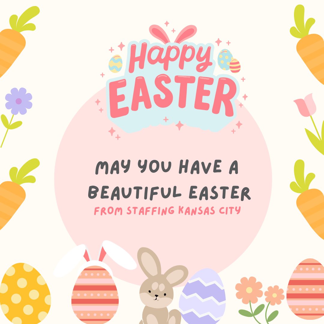 Happy Easter from Staffing Kansas City!
#staffingkc #HappyEaster