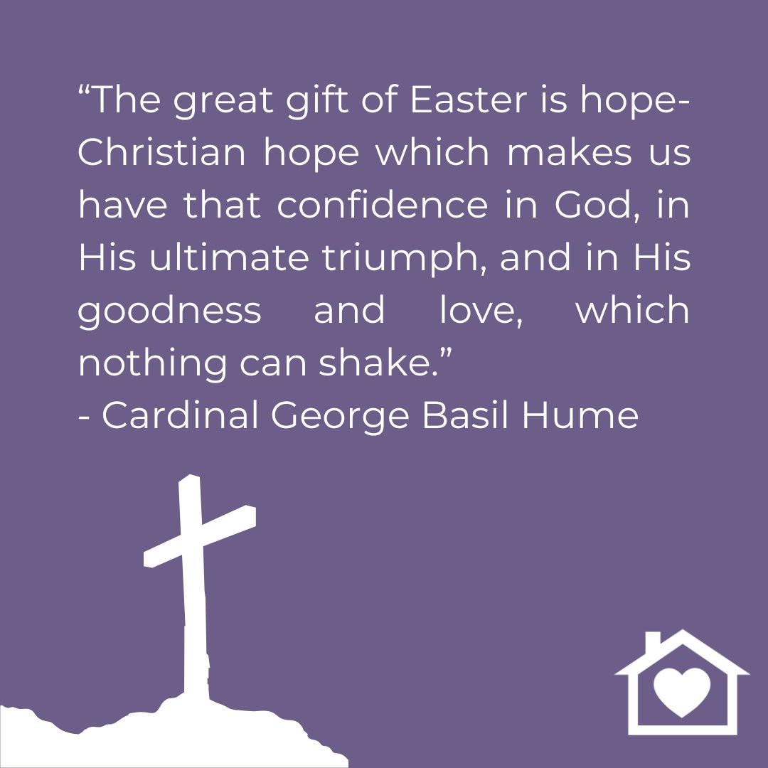 CardinalHumeCHC's tweet image. Wishing you all a Happy Easter from the Cardinal Hume Centre! Today we celebrate new life and new beginnings. Nathan’s story is a powerful reminder of the hope we can create together thanks to your support. Visit our website for more information: cardinalhumecentre.org.uk
