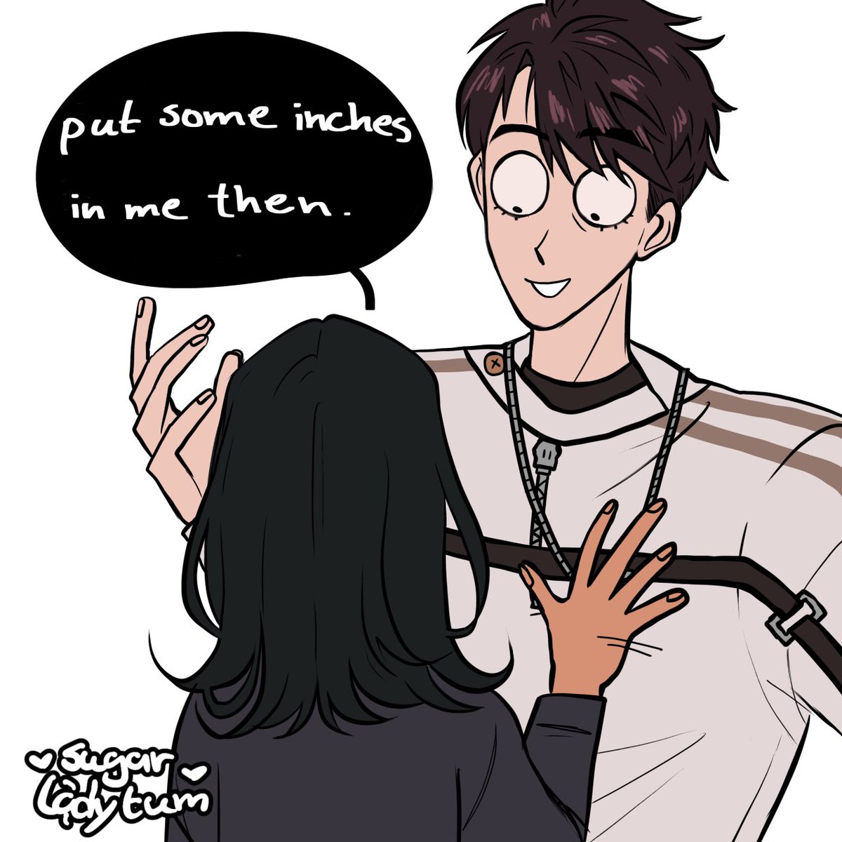 sugarladytum's tweet photo. Mc is never missing a chance with him 
#LoveandDeepspace #caleb #calebmc https://t.co/4ZjcvxEJjA
