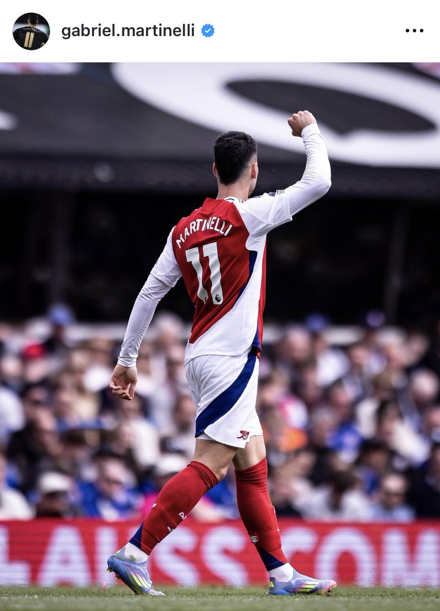 afcstuff's tweet photo. 📲 Gabriel Martinelli: “50 goals for the Arsenal. Proud ❤️”

Declan Rice comments on his post: “He’s from São Paulo… 😍” https://t.co/lCabT4yhGI