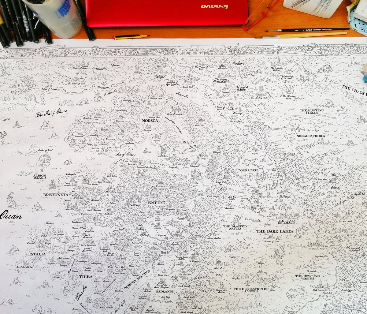 The Great Warhammer Old World Map is in the Works...🧭🗺️                                                                        WARHAMMER MAP PACK AVAIABLE ON ko-fi.com/s/a7ce46f0f0