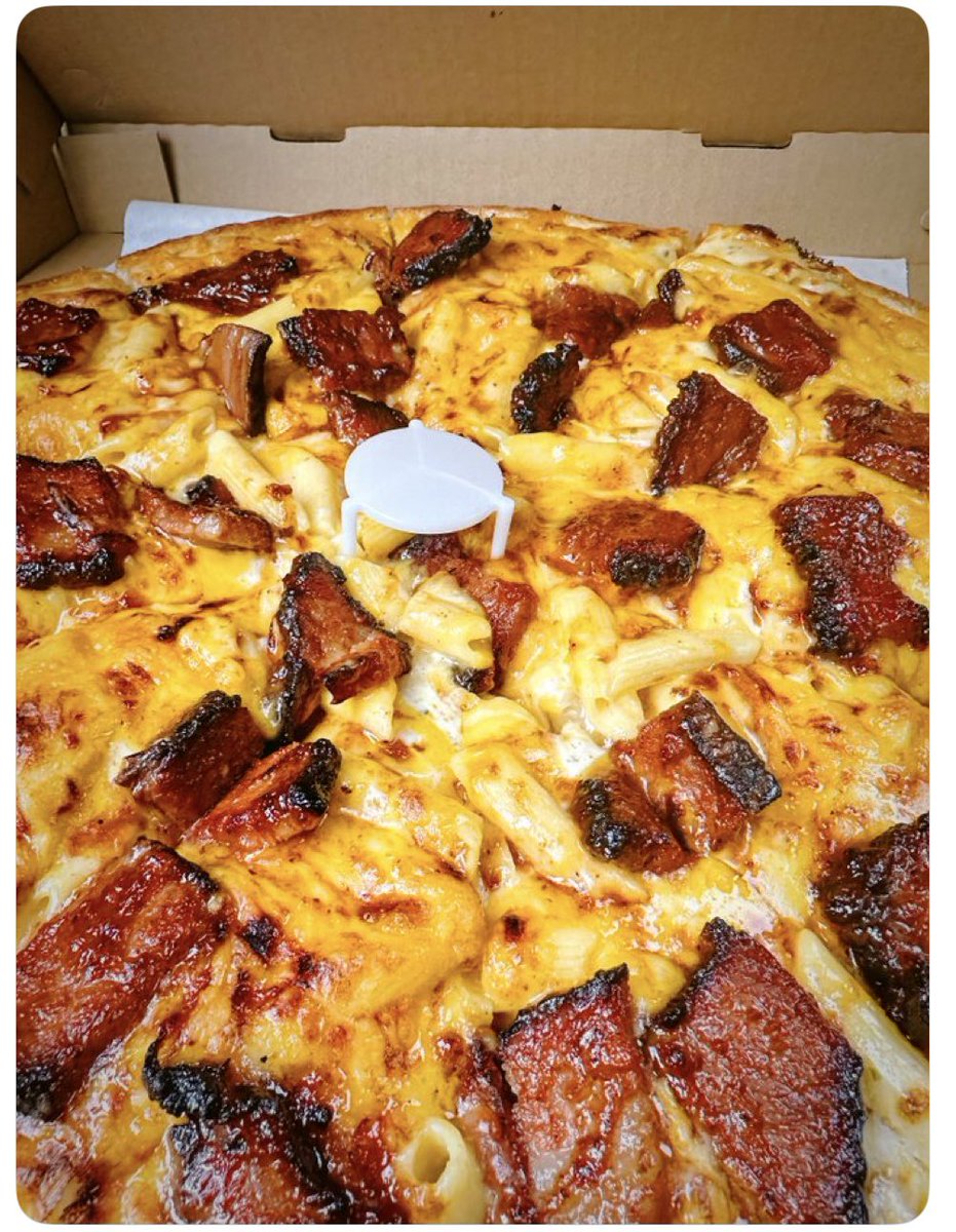 Beechers Mac n cheese and brisket pizza. Yay or nay?