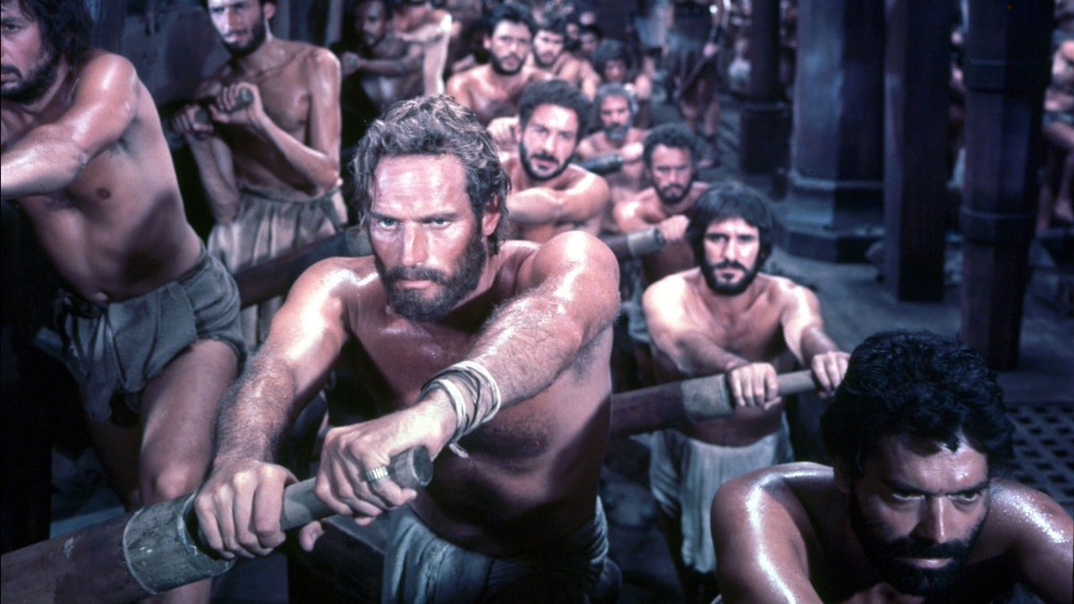 Roybattyforever's tweet image. "Ben-Hur"(1959) es la película perfecta para ver en Semana Santa. 

La obra maestra de William Wyler es un viaje épico plagado de momentos que han pasado a la historia del cine.

Acompáñame en este hilo con anécdotas interesantes de este tour de force cinematográfico.
