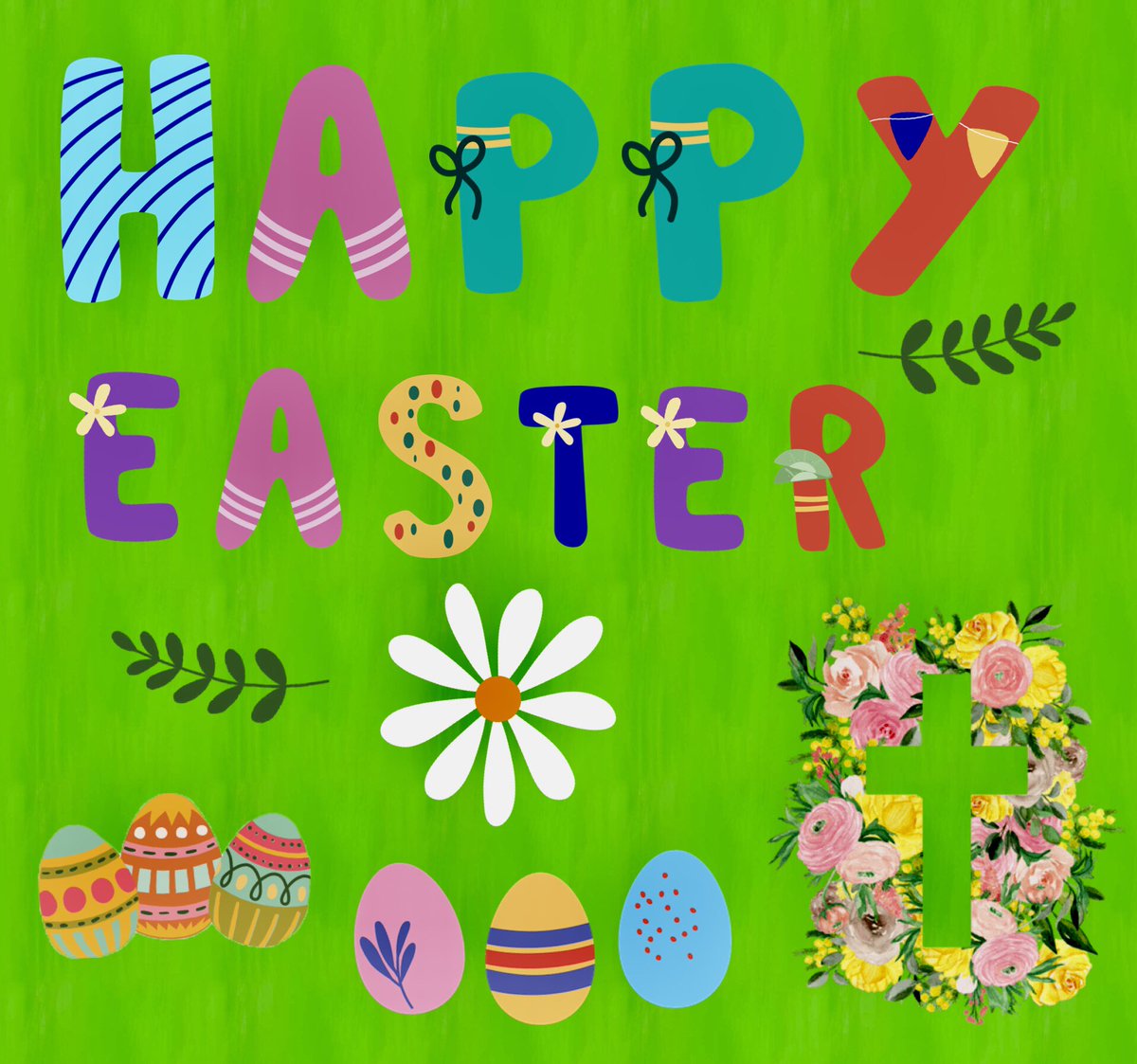 h_m17's tweet photo. Happy Easter 🐣✝️ https://t.co/FNvo5v1Alh