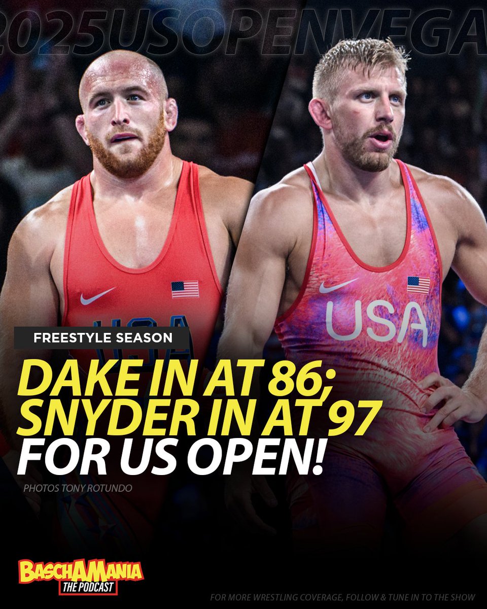NLWC registers 2 more for the Open next weekend...

Kyle Dake at 86kg &amp; Kyle Snyder at 97kg!