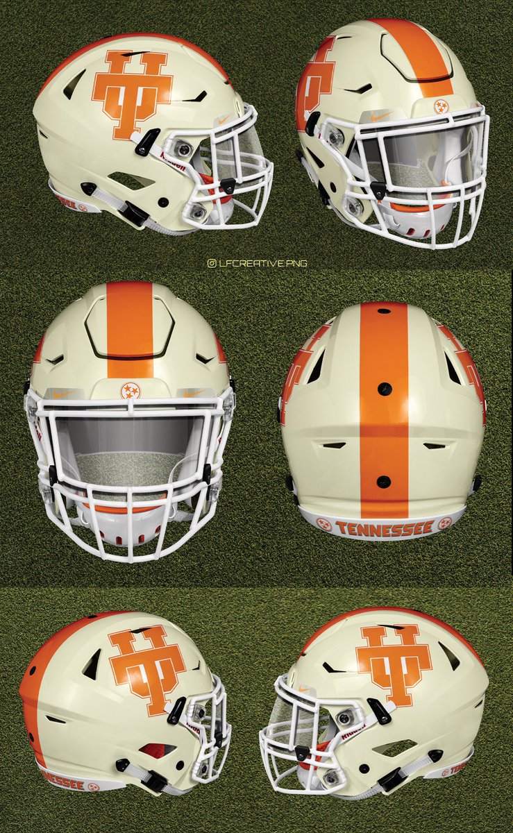 _logan1423's tweet photo. As requested 🤝

Personally not a fan but was worth trying it out, even with our Power T logo it looked weird. I don’t think the cream color translates well to helmets lol https://t.co/EraRsUGSc8