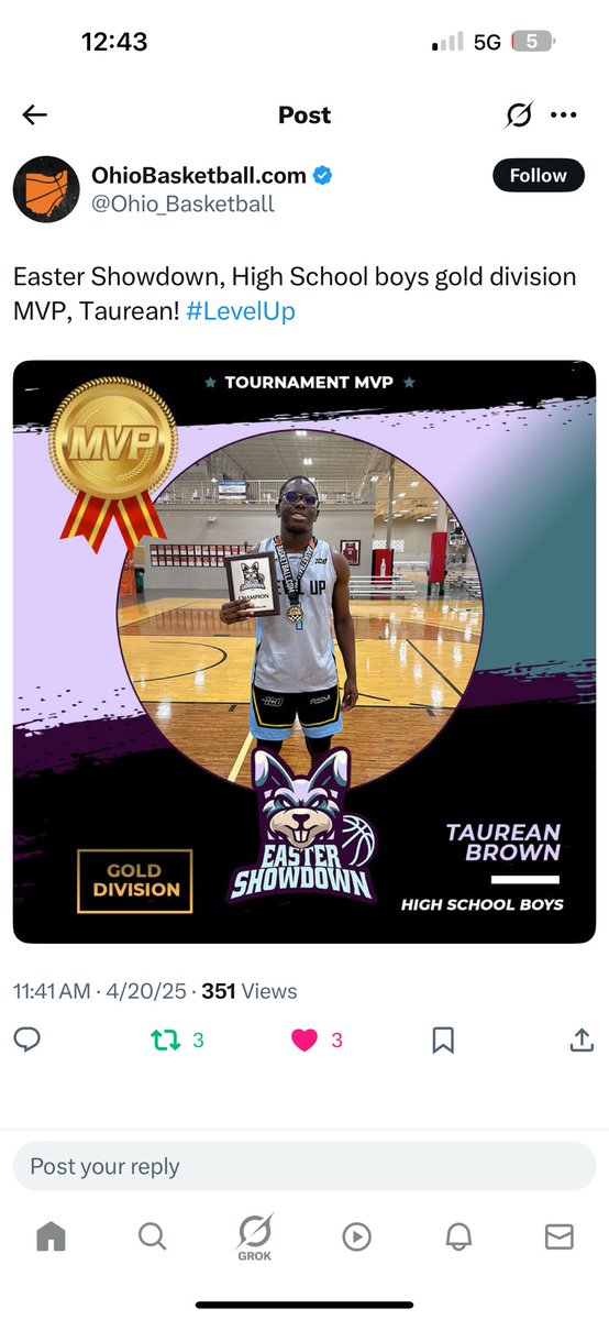Congratulations to <a href="/taurean_brown3/">Taurean Brown</a> on winning the Easter Showdown and taking home the MVP! #GoPats