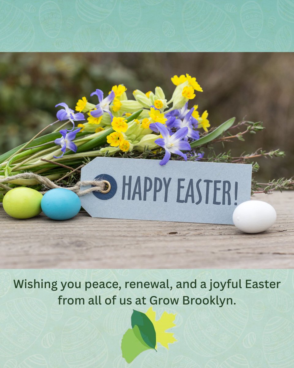 ❇️Happy Easter!!❇️

May this season bring new hope and fresh beginnings to you and your loved ones.

#GrowBrooklyn #HappyEaster #EasterSunday