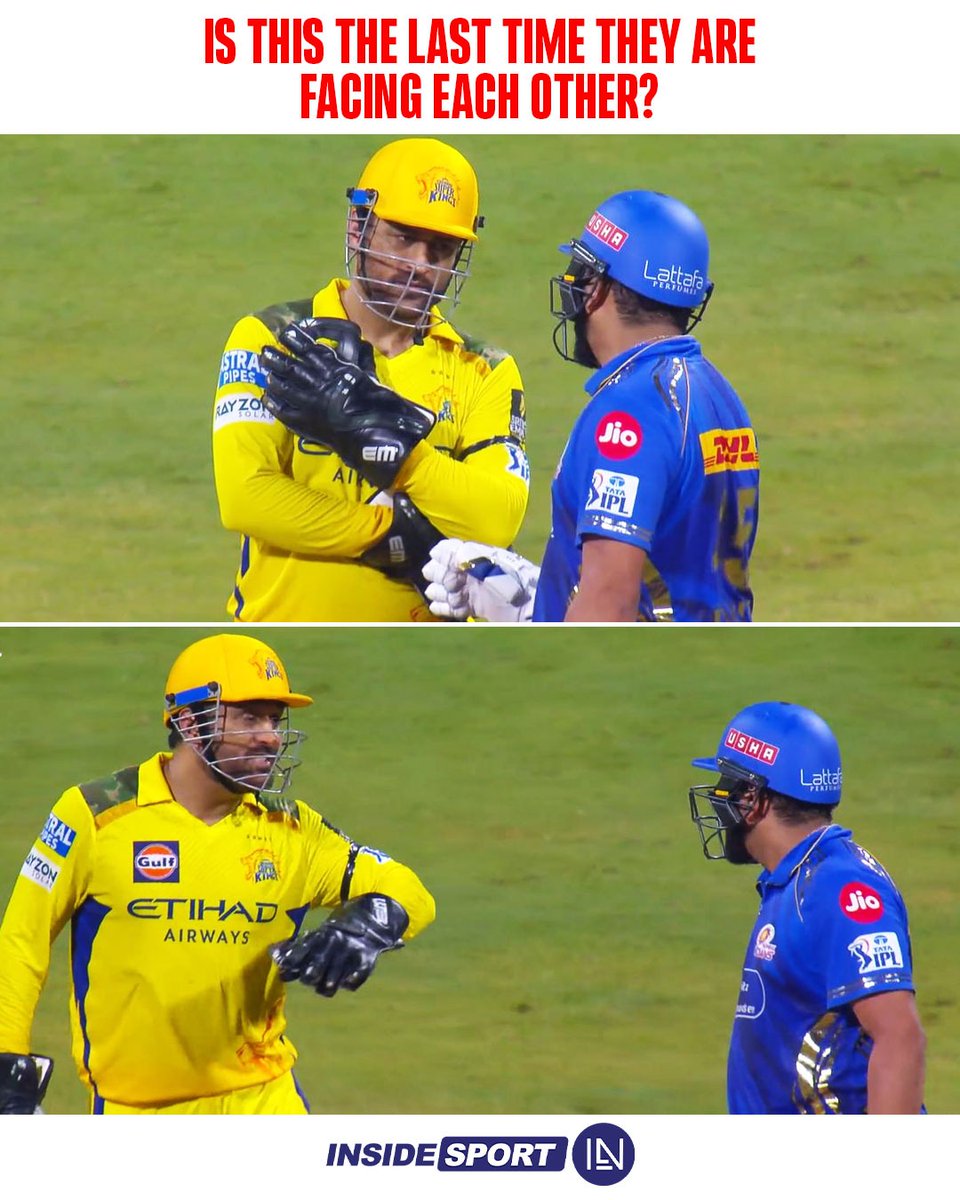 InsideSportIND's tweet photo. 💔🥹
#msdhoni #dhoni #msdians #rohitsharma45 #hitman45 #rohitsharma #sharma #mumbaiindians💙 #chennaisuperkings #mivscsk #csk #mi https://t.co/kdSTJeWLT6