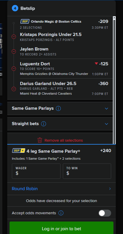 Athleticality's tweet photo. 🏀🔥 Athleticality Lock of the Day 🔒✨

⚡ Kristaps Porzingis Under 21.5 points (alt line)
🎯 Jaylen Brown to record 2+ assists
🛡️ Luguentz Dort to score 10+ points
📉 Darius Garland Under 26.5 combined points + rebounds (alt line)

💰 Combined Odds: +240
Comment your thoughts!! https://t.co/z6jmQ1Pki9
