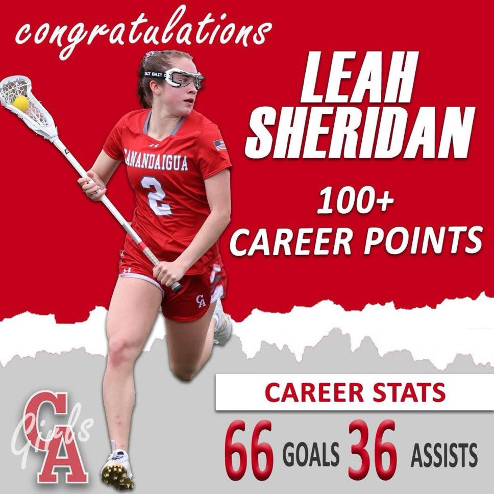 CA Gray Wolves Girls Lax (@cagirlslax) on Twitter photo Congrats to Leah Sheridan on reaching 100 career points! She has 66 goals and 36 assists that have lead to this milestone!
We are so proud of you!! ❤️🩶<a href="/leahsheridann/">Leah Sheridan</a> Congrats to Leah Sheridan on reaching 100 career points! She has 66 goals and 36 assists that have lead to this milestone!
We are so proud of you!! ❤️🩶<a href="/leahsheridann/">Leah Sheridan</a>