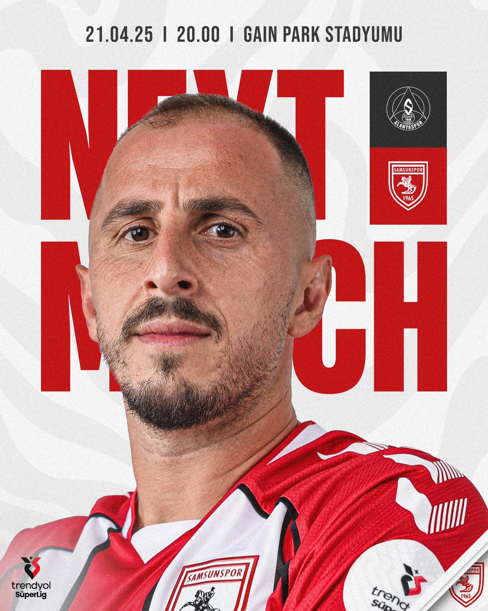 Reeder Samsunspor 🇹🇷 (@samsunspor) on Twitter photo 🚩
<a href="/Alanyaspor/">Corendon Alanyaspor 🌊☀️</a> 🆚 <a href="/Samsunspor/">Reeder Samsunspor 🇹🇷</a>
🗓 21 Nisan Pazartesi
⏰ 20.00
🏟 Gain Park Stadyumu
📺 beIN Sports 1
#ALYvSAM 🚩
<a href="/Alanyaspor/">Corendon Alanyaspor 🌊☀️</a> 🆚 <a href="/Samsunspor/">Reeder Samsunspor 🇹🇷</a>
🗓 21 Nisan Pazartesi
⏰ 20.00
🏟 Gain Park Stadyumu
📺 beIN Sports 1
#ALYvSAM