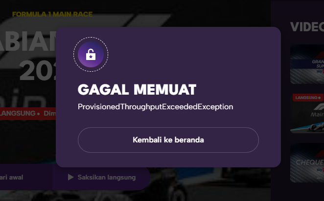 dannwid's tweet photo. @beINSPORTSid ProvisionedThroughputExceededException

Maksud?? https://t.co/7u1iiyGqMt