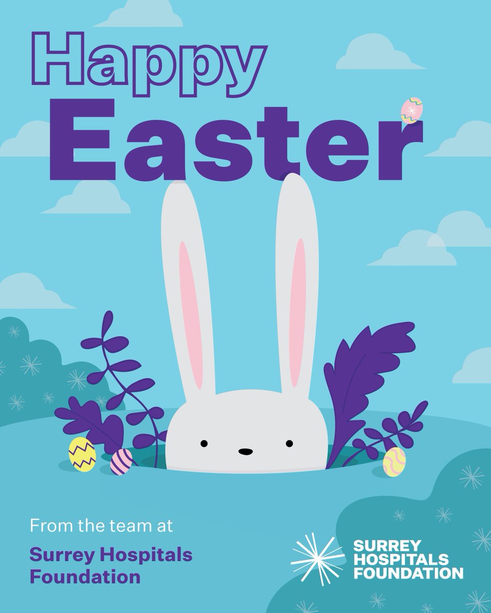 SurreyHospFdn's tweet photo. Happy Easter from all of us at Surrey Hospitals Foundation! May your day be filled with joy, love, and plenty of chocolate! 🍫🐣💐 #HappyEaster https://t.co/KaChOIH5z4