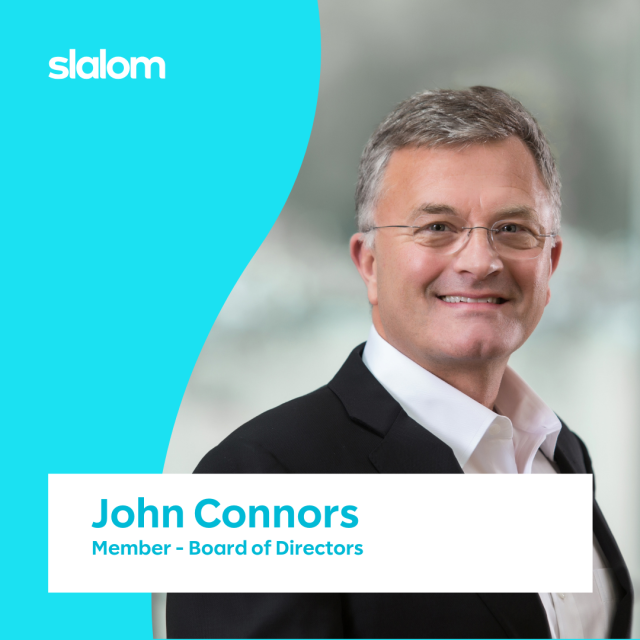 techbusinessman's tweet photo. We’d like to welcome John Connors as the newest member of the Slalom Board of Directors! With an extensive background in the technology industry and financial expertise he is a fantastic addition as we look to future growth and innovation. Welcome, John! https://t.co/69O0mxkN9v https://t.co/VEAj2e3XdR