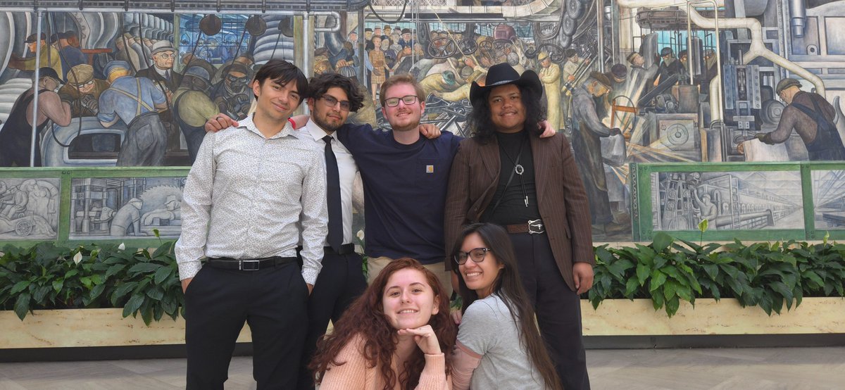 Debate team enjoying a world class museum, the Detroit Institute of Arts today in our down time.