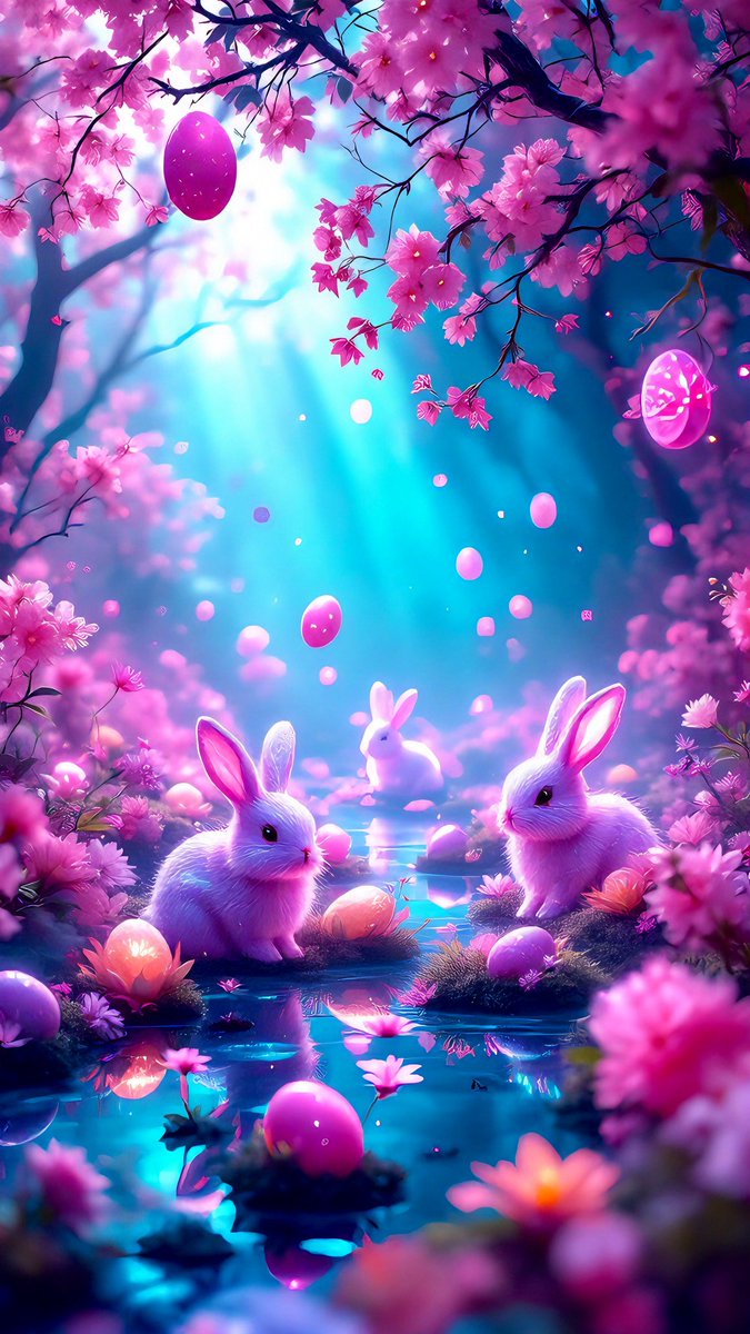 WallSpireX's tweet photo. 🐇🥚 HAPPY EASTER! 🫶🏻
Transform your screen with this ethereal phone wallpaper ✨🌸. A cyberpunk bunny meets vibrant flowers in a glowing neon dreamscape. Perfect for spring vibes!
You can download it in 4K. 🩸✨
#CyberpunkBunny #SpringDream #phonewallpaper https://t.co/kmplna5pn3