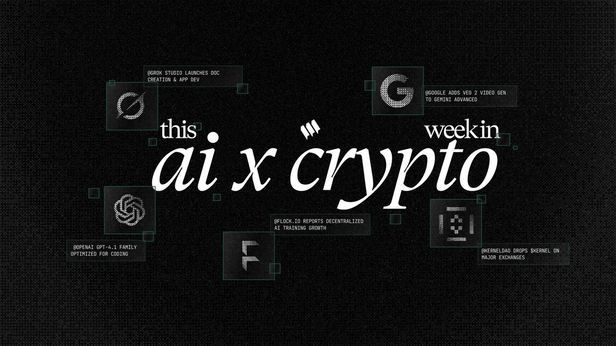 What is happening this week in the world of AI and crypto? Let's find out:

 <a href="/OpenAI/">OpenAI</a> Unveils GPT-4.1 Family Optimized for Coding

OpenAI's latest models, GPT-4.1, 4.1 mini, and 4.1 nano feature a massive 1M token context window and focus on software engineering. Available only