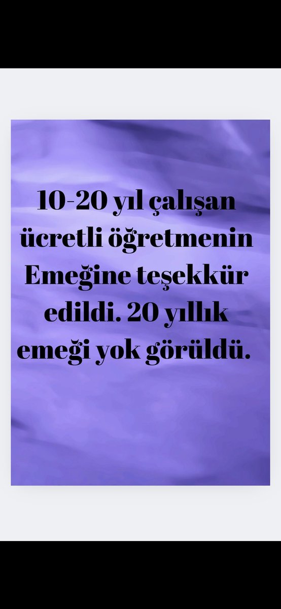 KSeritli's tweet photo. @tcmeb bünyesinde uzun yıllar ek ders karşılığı görev ifa eden emektar ücretli öğretmenler emek ve tecrübeleri ile ortada kalmıştır.❗️
Emekli dahi olamamaktadır❗️
@Akparti , Sn @Yusuf__Tekin bu vebale ortak olmayınız❗️
@tcbestepe @mahirunal @yavuzatar @CelileErenOKTEN @cftcblnt https://t.co/EnFJz6rdUZ