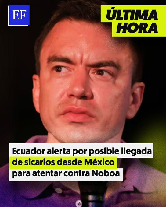 Diario_Supremo's tweet photo. 🔴 El #NarcoEstado mexicano actuando para los interés comunistas de Venezuela, Cuba y Colombia

¿A alguien le extraña que lleguen sicarios a #Ecuador desde Méx? 

¿Se acuerdan cuando el #CJNG fue acusado de participar en el asesinato del candidato presidencial Villavicencio a unos días de las elecciones en ese país?

Vía: @bereaguilarv 

#USA #Trump #DEA #AMLO #Morena #4T #Sheinbaum