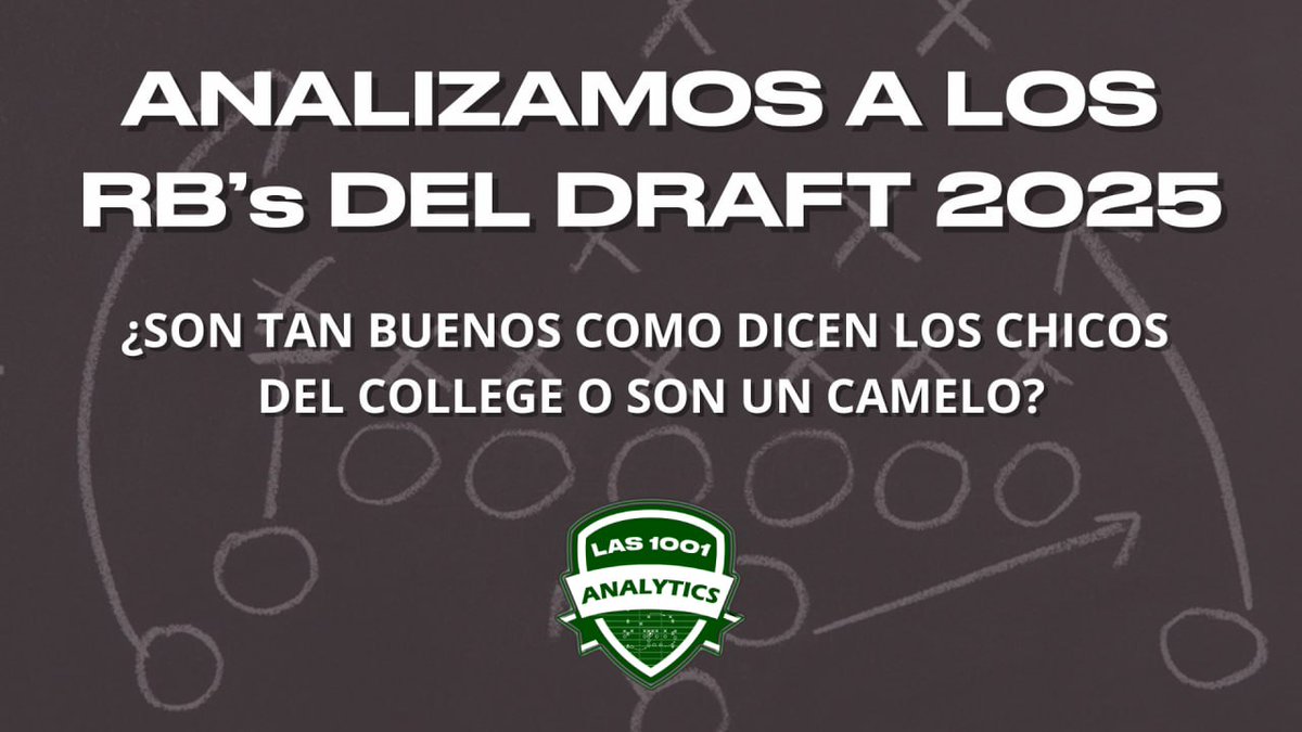 las1001fantasy's tweet image. 🚨 NUEVO VÍDEO DE LAS 1001 ANALYTICS 🚨

¿Quieres saber qué RBs de la clase de 2025 serán relevantes en Fantasy?

Te traemos un vídeo, donde usamos 3 métricas clave para empezar a comparar, valorar e intentar preveer el impacto fantasy de la clase de corredores 2025.

Pero eso no…