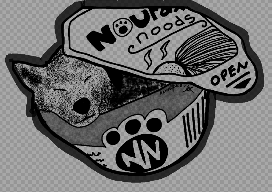 MS Paint Tattoo inu in a noodle pot for <a href="/NouraxUnwise/">Nourax, the Unwise</a> 

#Rainebrandt #mspaint