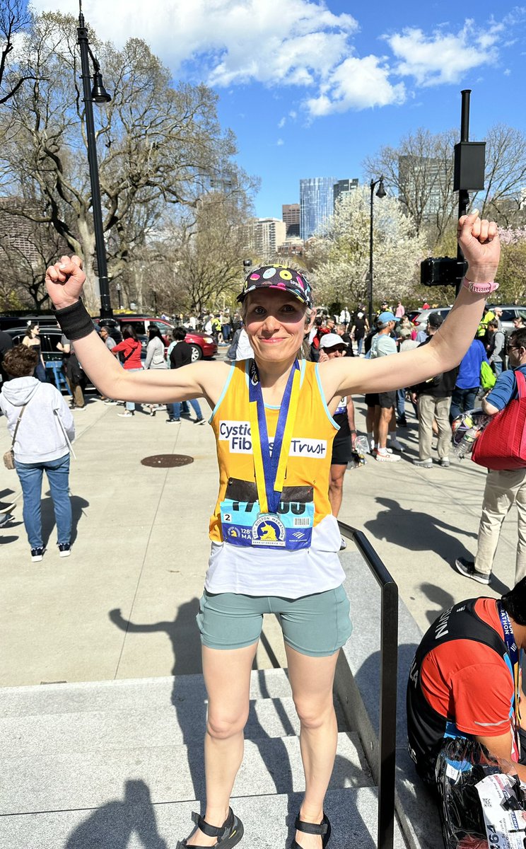 CFMarathonMum's tweet photo. Best of luck to everyone running the #BostonMarathon tomorrow - I loved the whole experience last year, even if it did feel brutal in the heat at the time!! 

Run well! #Boston129 🏃‍♀️ https://t.co/h4fw2Mp5IN