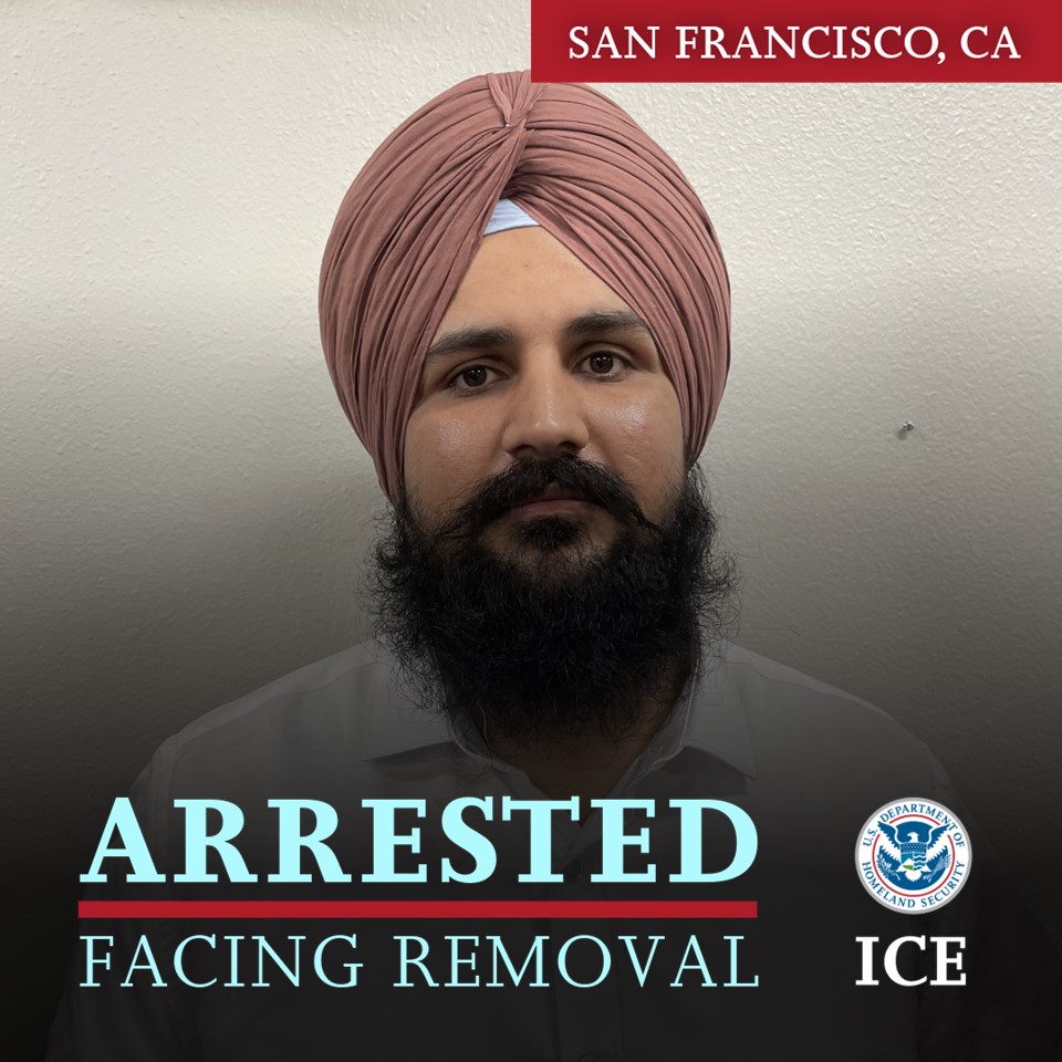 An Indian national wanted in his home country for terrorist connections is arrested by #EROSanFrancisco with assistance from FBI. He will remain in ICE custody pending removal proceedings.