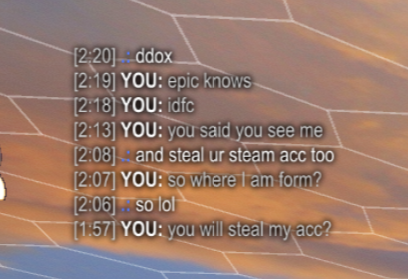 PupajsRL's tweet photo. Basically, another DDoSer in 1s which thinks, everything on X about Tyrese is "fake news" and then he was trying to scare me. He said, he can steal my steam account or he said, he see me through webcam, which I don't have :D. These guys are cooked bro 🤣🤡 https://t.co/i7VNMYr3q3