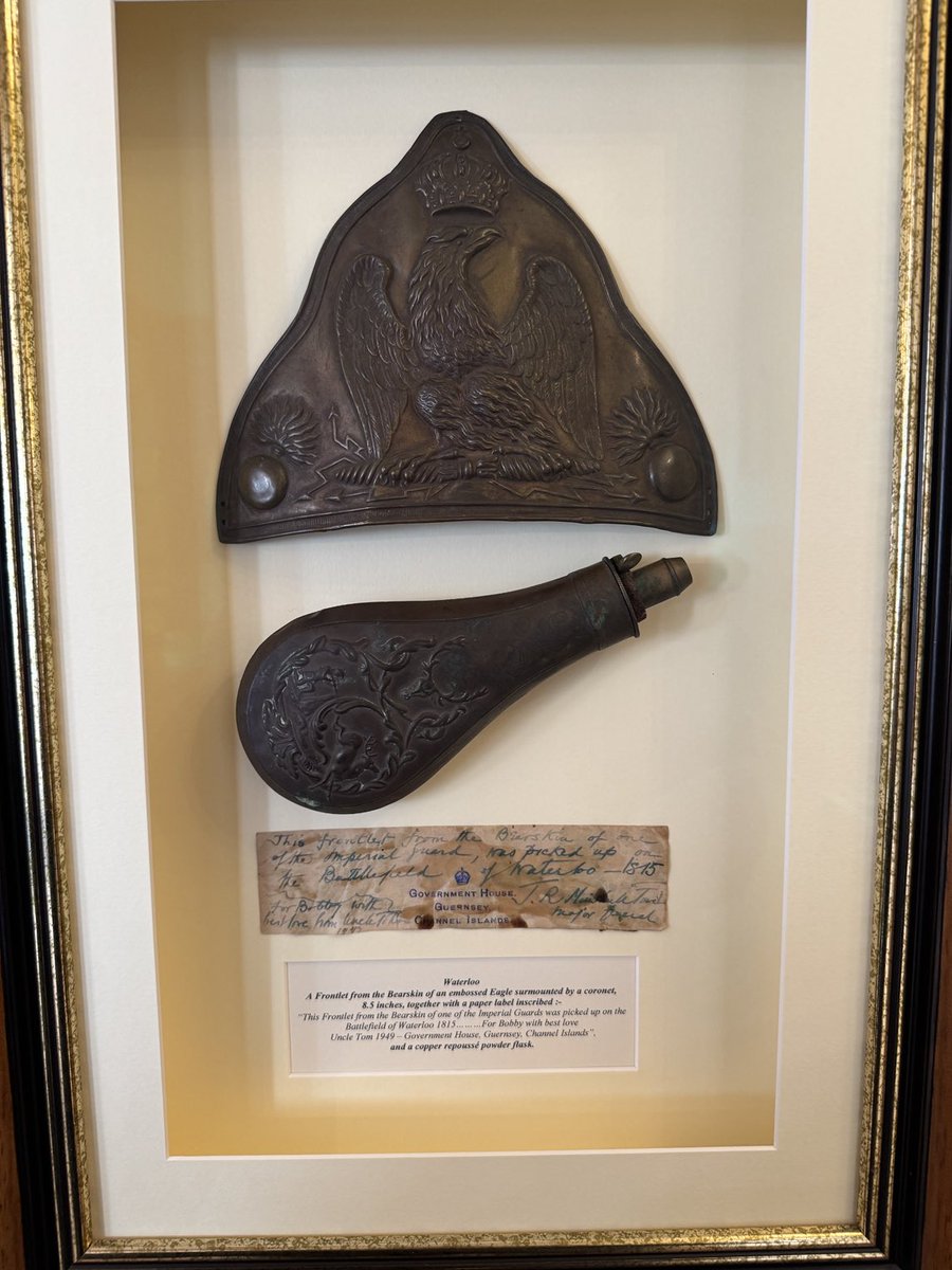 ⁦<a href="/ProfTonyPollard/">Tony Pollard</a>⁩ One for you, Tony. Amazing framed finds from #Waterloo picked up, I guess within a few days or weeks of the battle.