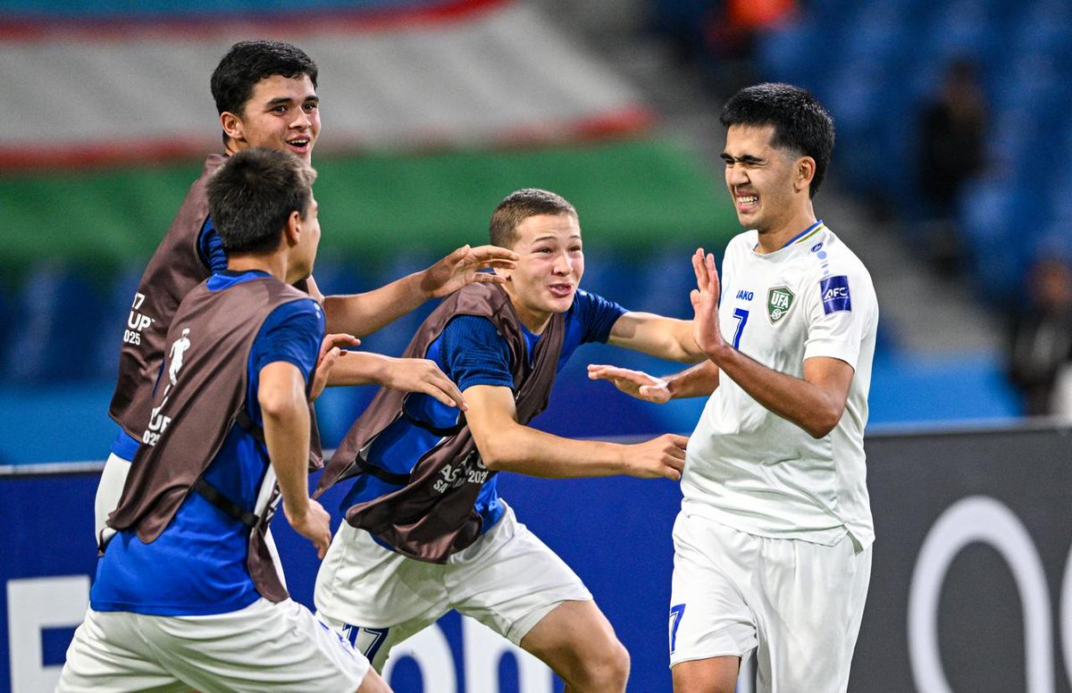 Fantastic performance by team Uzbekistan at the #AFCU17 🇺🇿🎉
Olgʻa Oʻzbekiston!