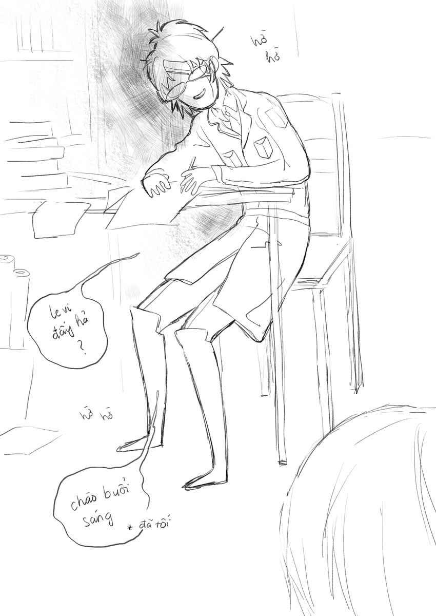 Goldfish2901's tweet photo. 1/2
không thể để Hanji một mình trong phòng quá lâu
 #リヴァハン #levihan https://t.co/ImGvAqkIlk
