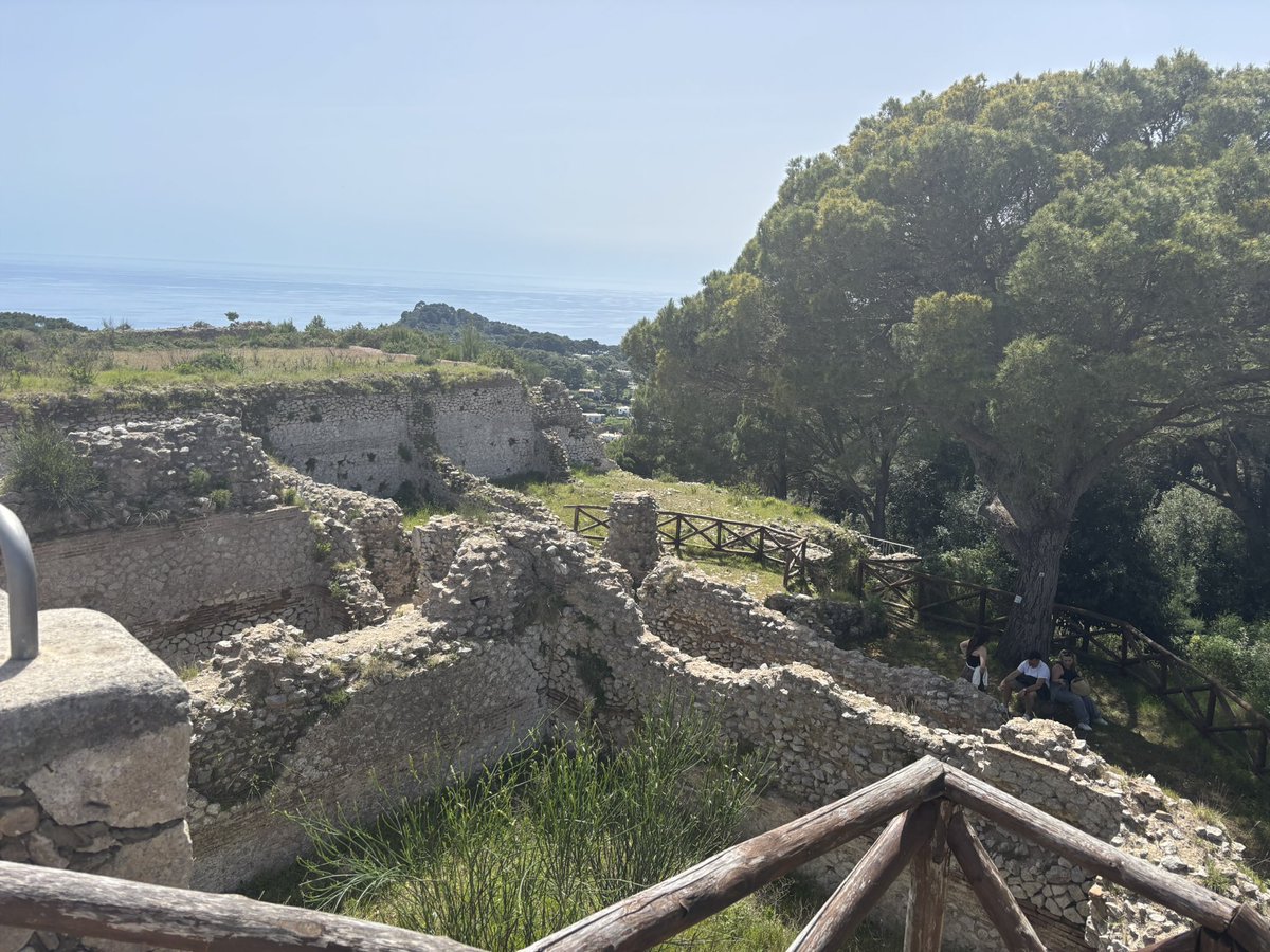 Some views today of the Villa Jovis from where Tiberius ruled the Roman Empire - effectively by remote control - from 27-37 AD.