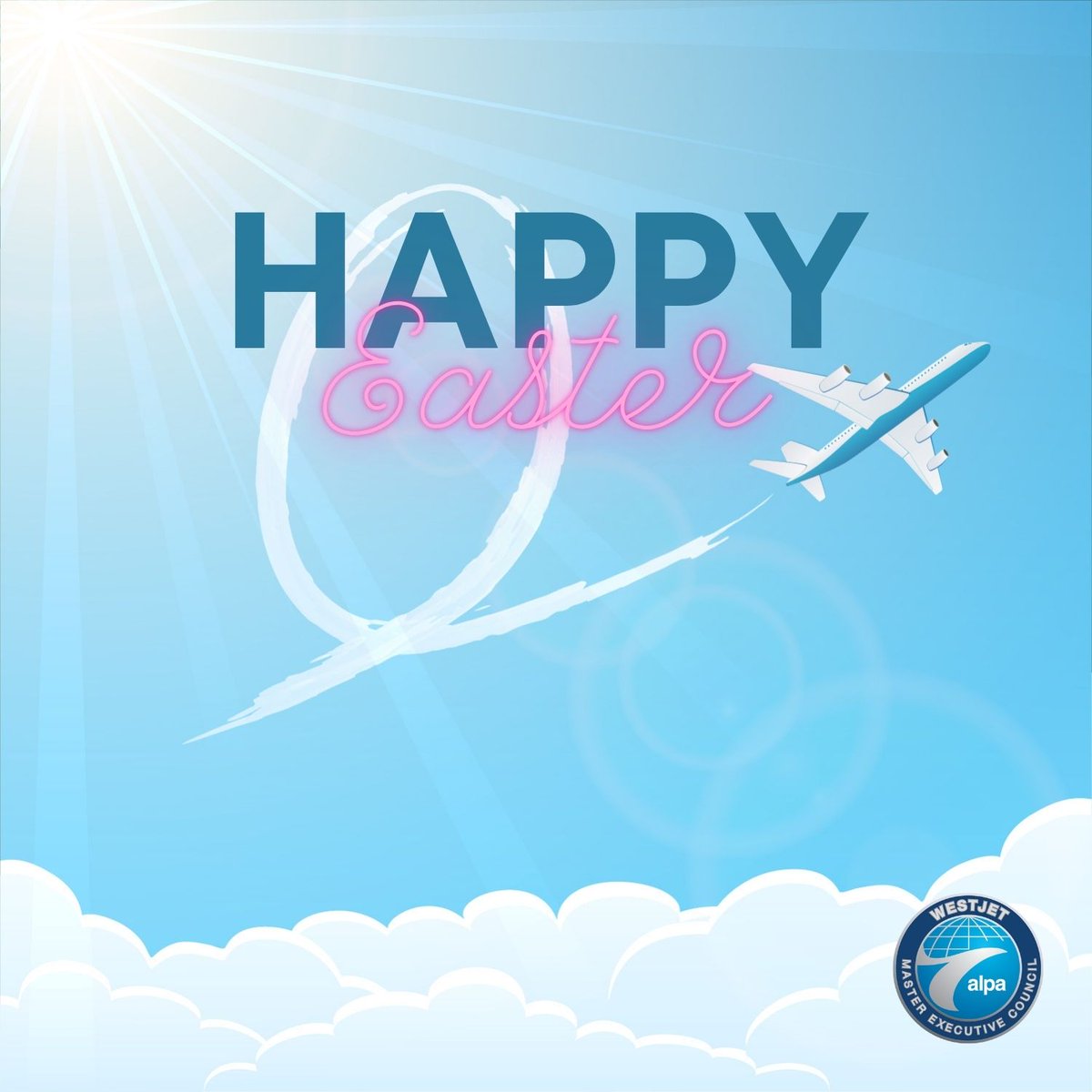 Happy Easter to all our dedicated pilots and their families! 🐰✈️ As we celebrate this season of renewal and hope, we want to express our gratitude for your unwavering commitment and hard work. Let's continue to soar to new heights together! 
#Easter #UnionStrong #WestJetPilots