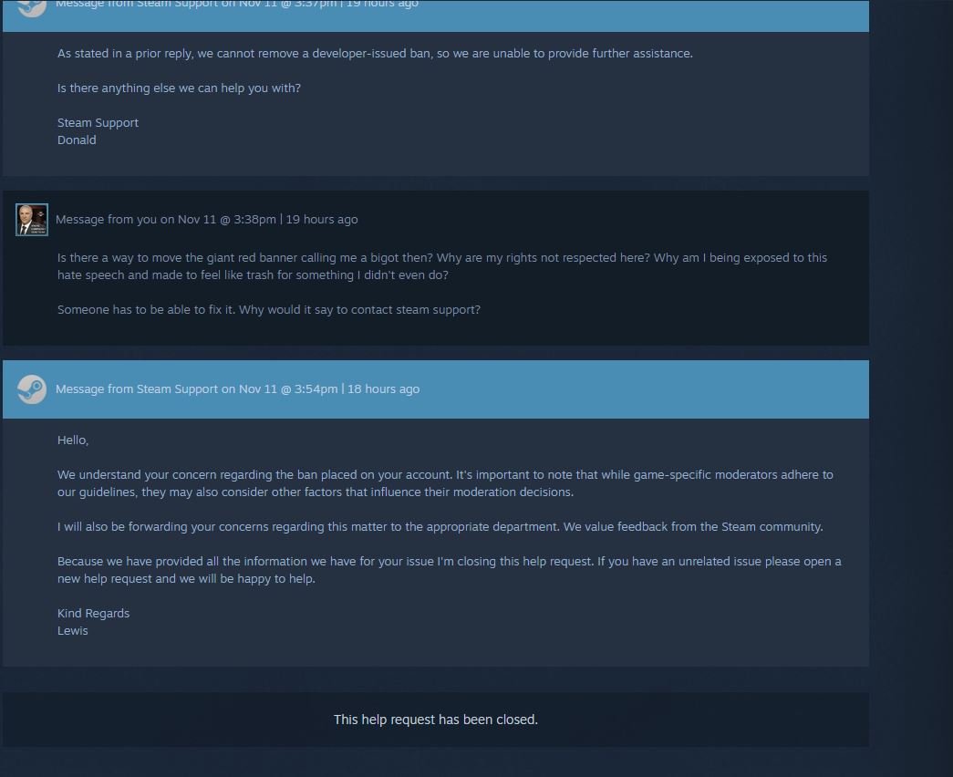 CakeMando's tweet photo. Imagine a world where you can be falsely labeled for #Bigotry and if you follow the proper way given they will silence you from even asking for help. No need to imagine @Steam lets @dragonage mods run wild and do just that to its users. #DragonAgeVeilguard #steamdeck #steamworks https://t.co/yEkxFp245N