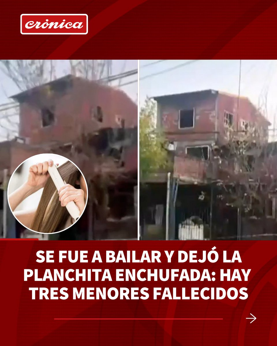 ❌TRAGEDIA QUE SE PUDO EVITAR

🔺Una joven de Villa Jardín, Lanús, salió a bailar y accidentalmente se habría olvidado una planchita de pelo encendida en la casa donde se habían quedado sus hijos. Como consecuencia, el artefacto explotó y provocó un incendio devastador que