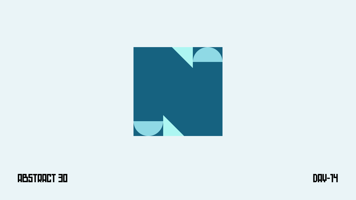 Designatiev's tweet image. Day 14 — N
Diagonal lines cut through, creating movement and contrast. A dynamic play of angles.

#Abstract30 #letterN #typeinblue #geometricdesign